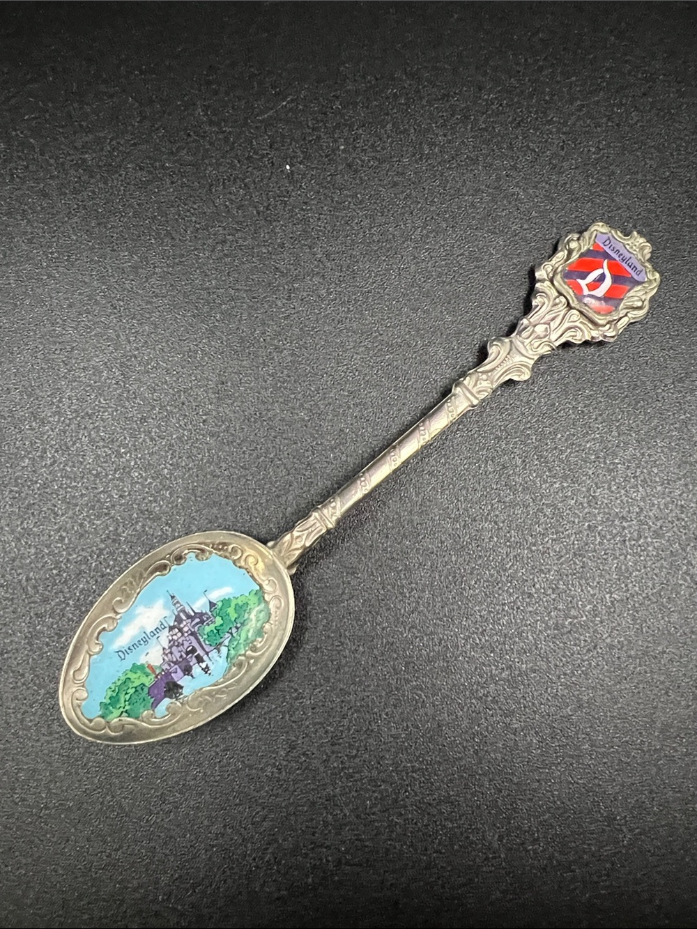 Vintage 1960s 1970s Enameled California Disneyland 5” Souvenir Spoon